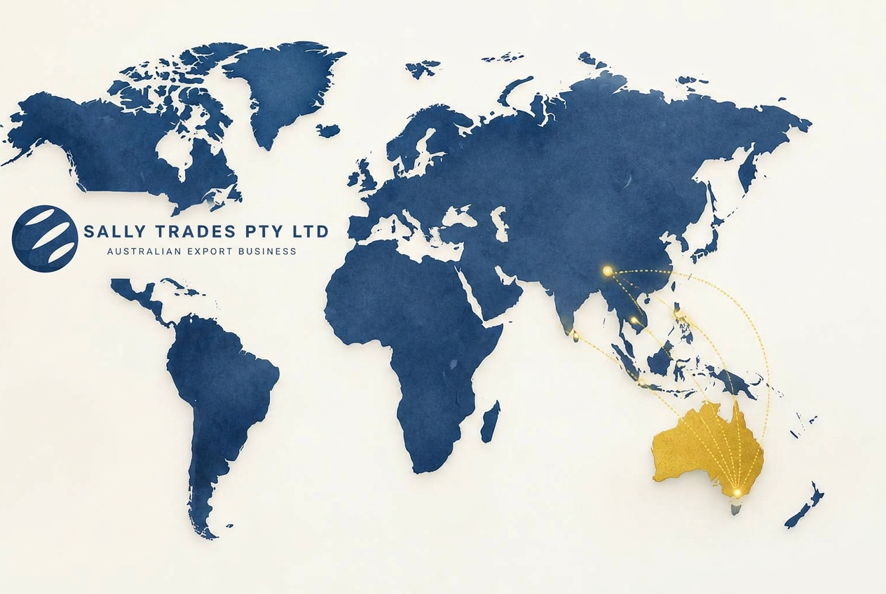SallyTrades exports from Australia to markets across the Asia-Pacific region